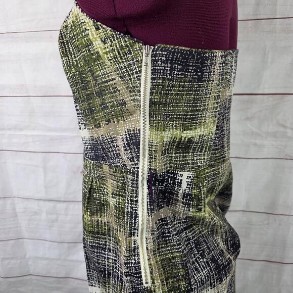 Edme & Esyllte Strapless Dress Womens 10 Green Anthropologie Side Zip Lined - Picture 3 of 14